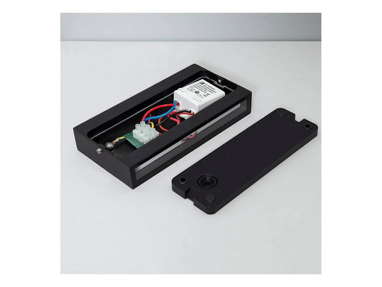 Applique Murale LED Extérieure Kaira 10W Éclairage Double Face Rectangulaire Noire 4000K Blanc neutre