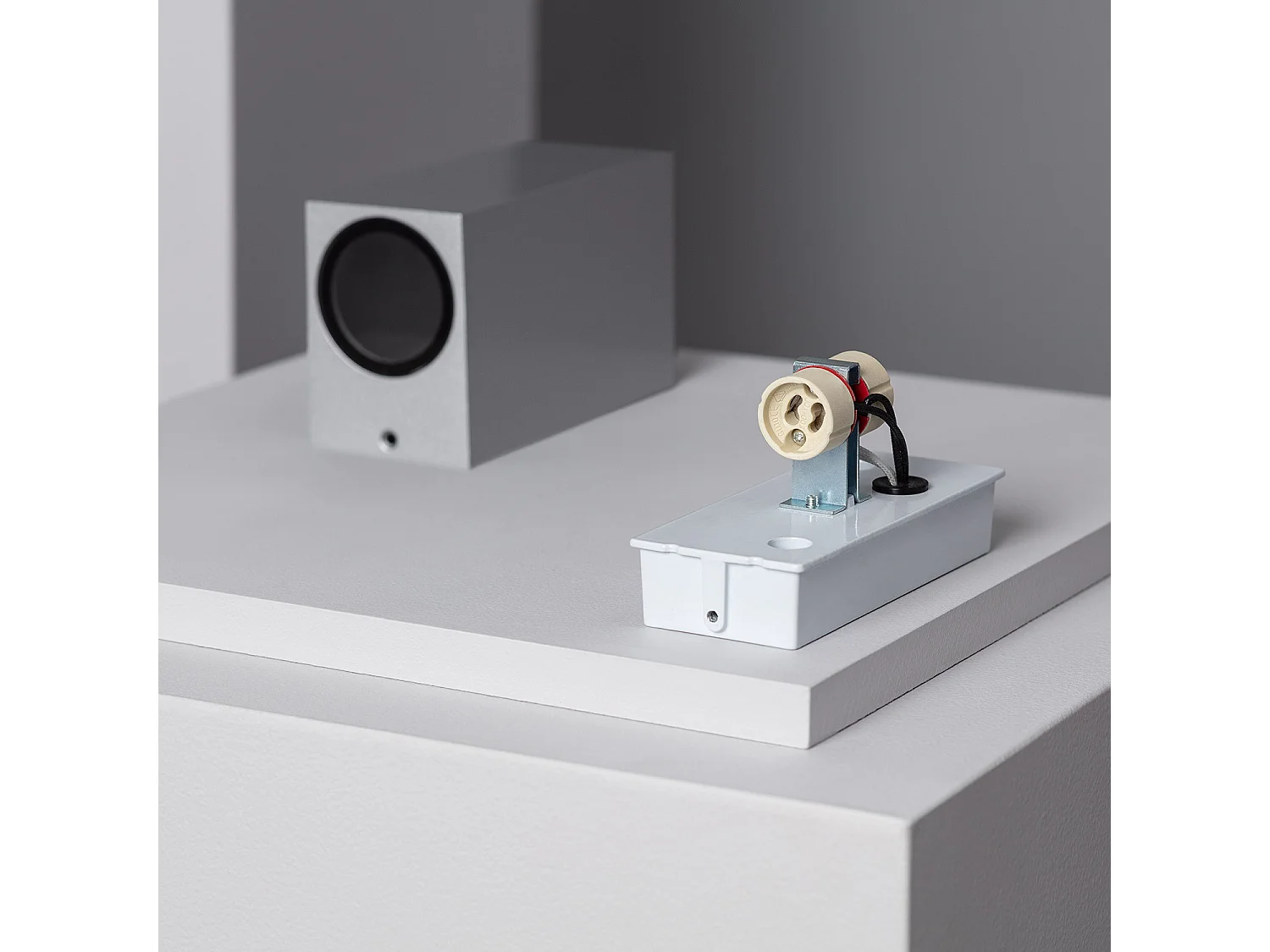 Applique Murale Extérieure Aluminium Miseno Argentée Éclairage Double Face