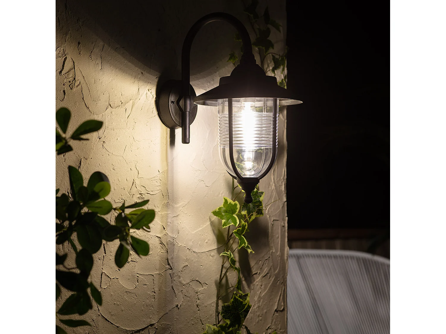 Lampe Murale Extérieure Berna Noir