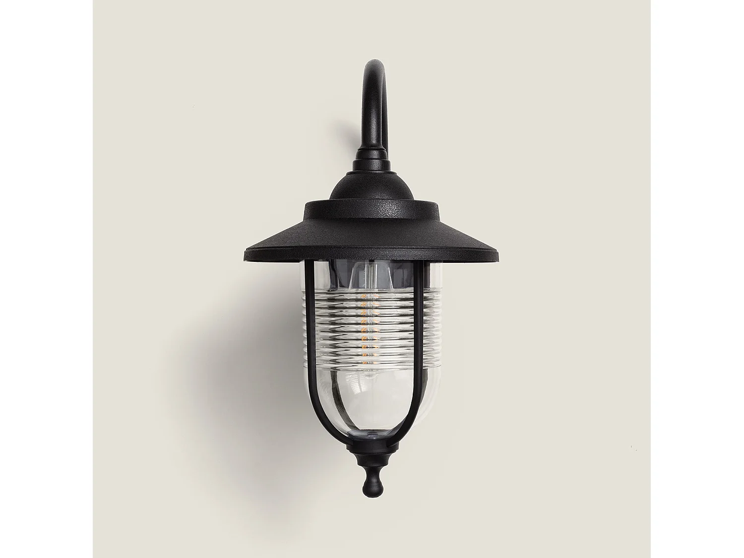 Lámpara de Pared Exterior Berna Negro