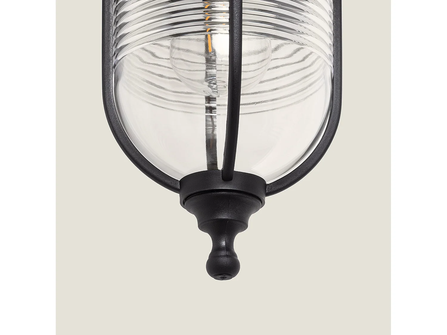 Lámpara de Pared Exterior Berna Negro