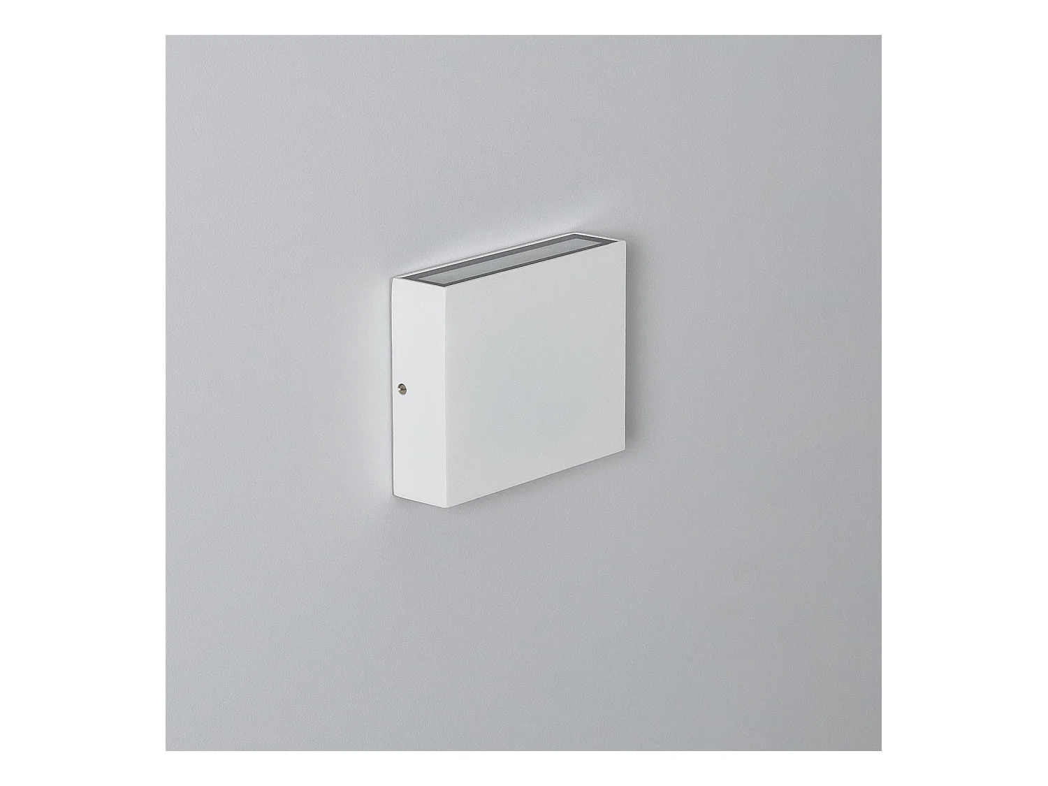 Applique Murale LED Extérieure Kaysa 6W Éclairage Double Face Carrée Blanche  2700K Blanc chaud