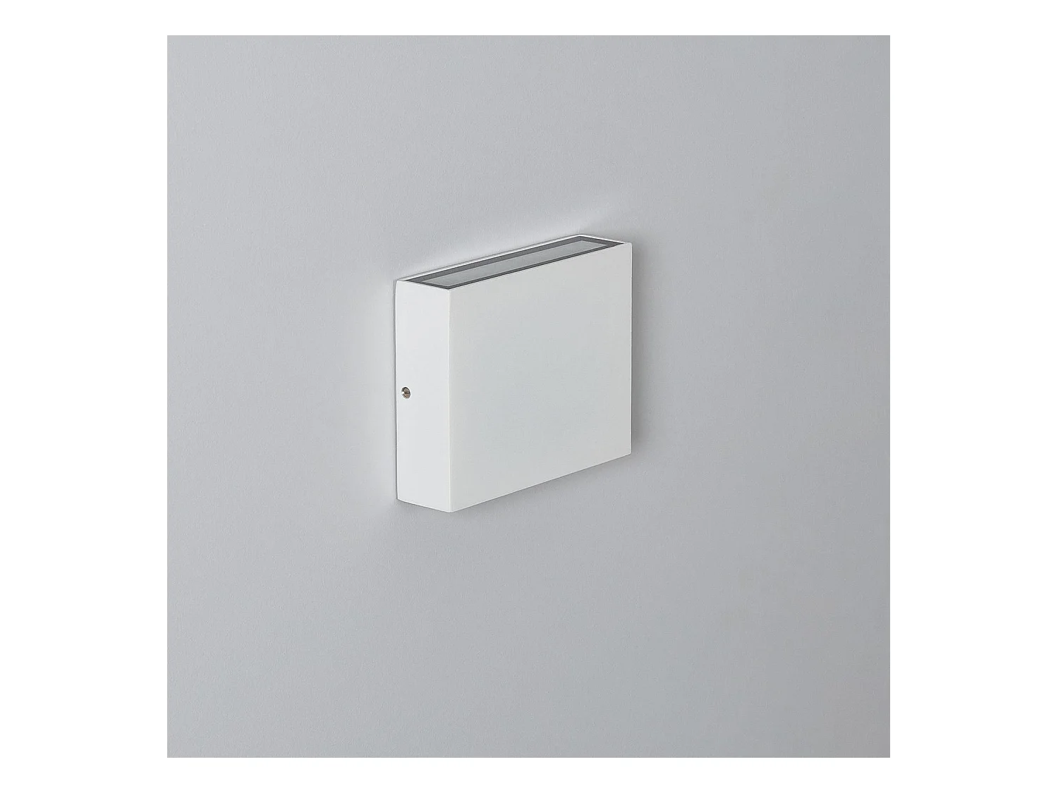 Applique Murale LED Extérieure Kaysa 6W Éclairage Double Face Carrée Blanche  2700K Blanc chaud