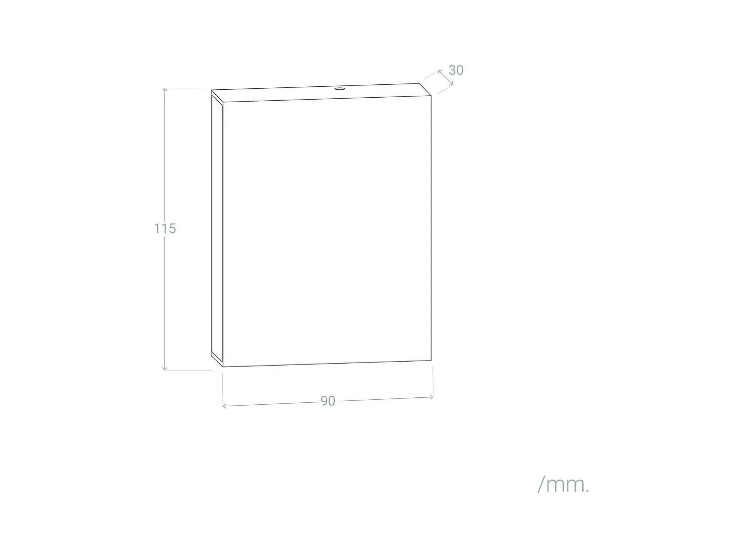 Applique Murale LED Extérieure Kaysa 6W Éclairage Double Face Carrée Blanche  2700K Blanc chaud