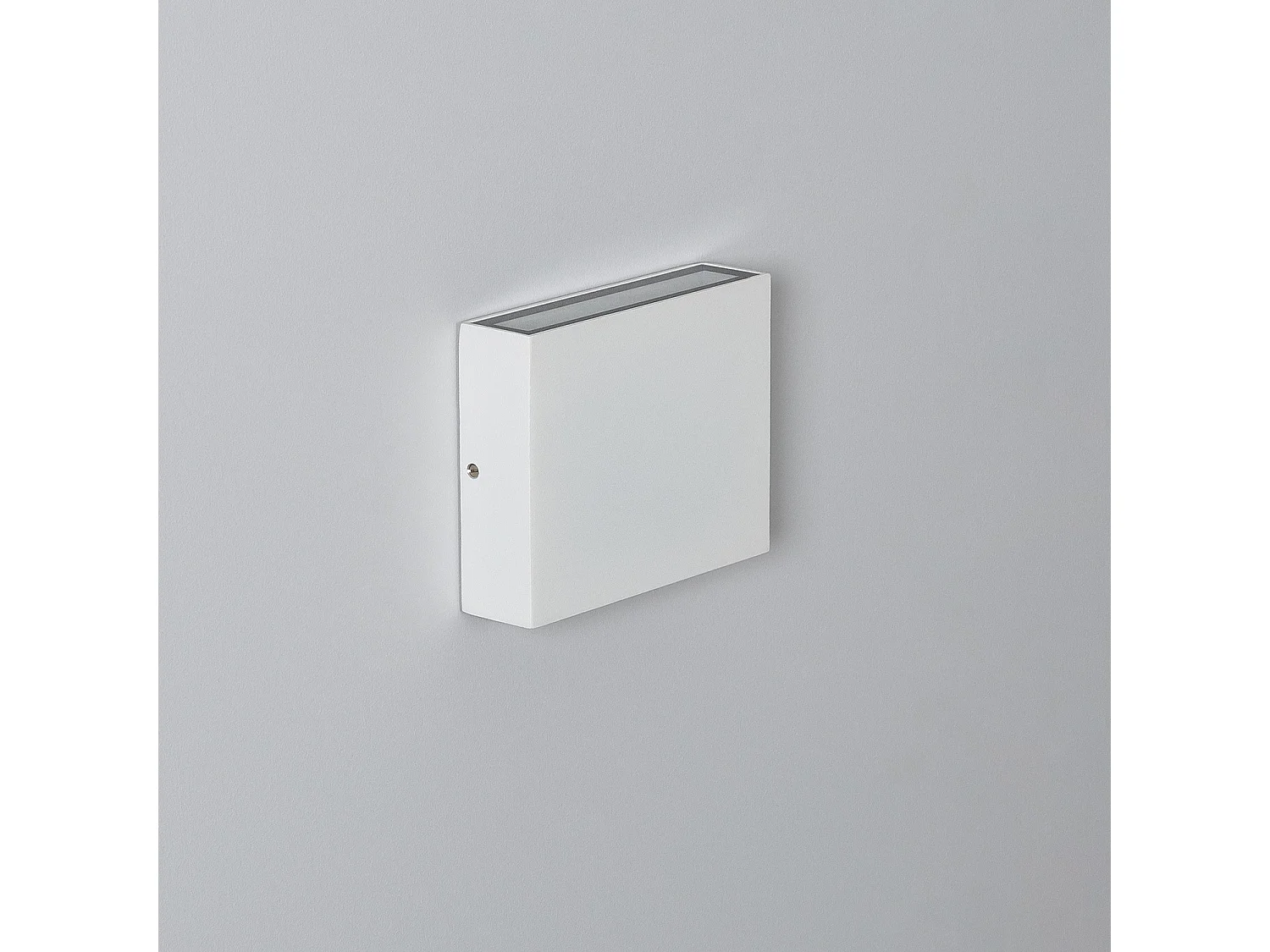 Applique Murale LED Extérieure Kaysa 6W Éclairage Double Face Carrée Blanche  2700K Blanc chaud
