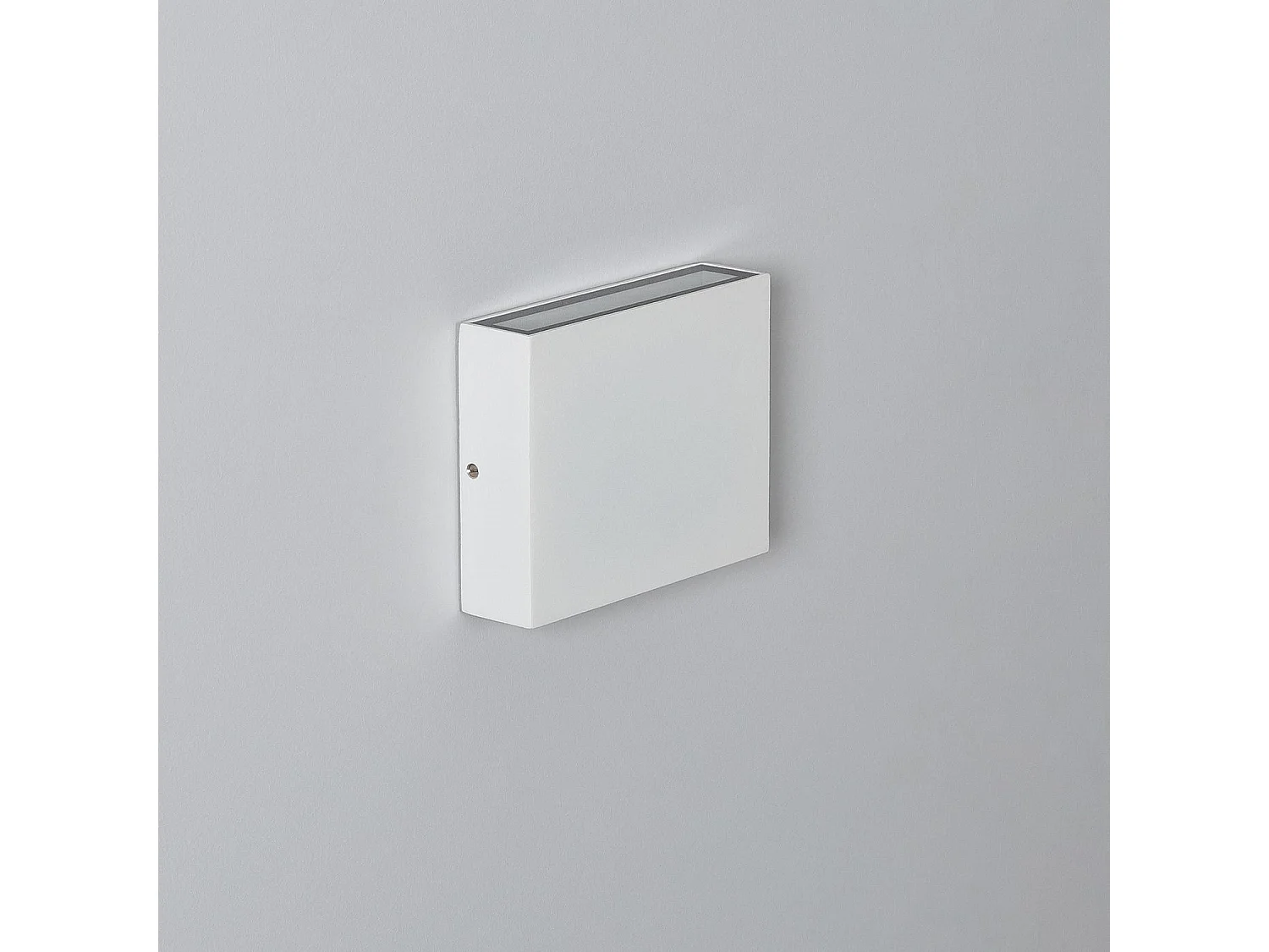 Applique Murale LED Extérieure Kaysa 6W Éclairage Double Face Carrée Blanche  2700K Blanc chaud