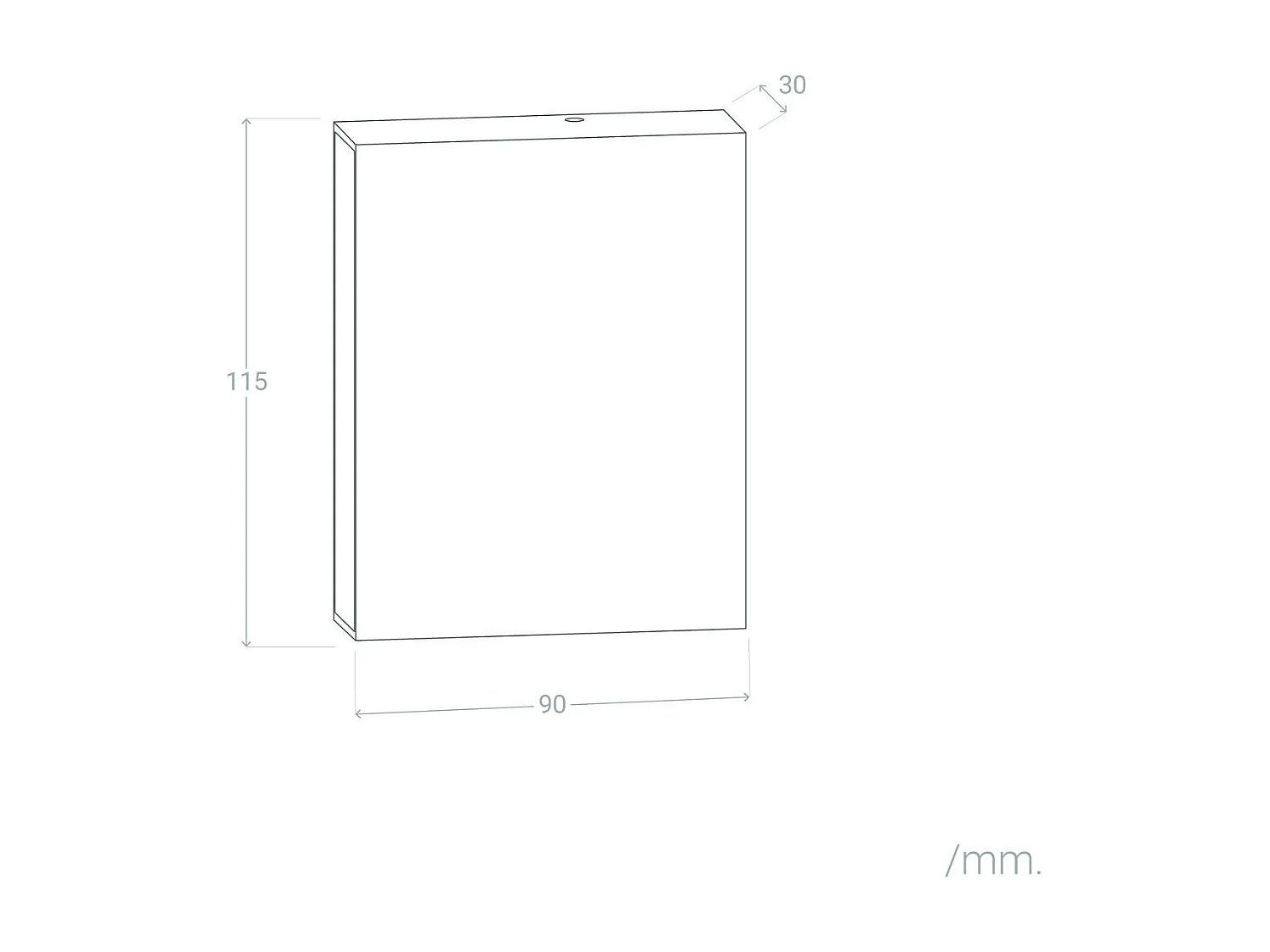 Applique Murale LED Extérieure Kaysa 6W Éclairage Double Face Carrée Blanche  2700K Blanc chaud