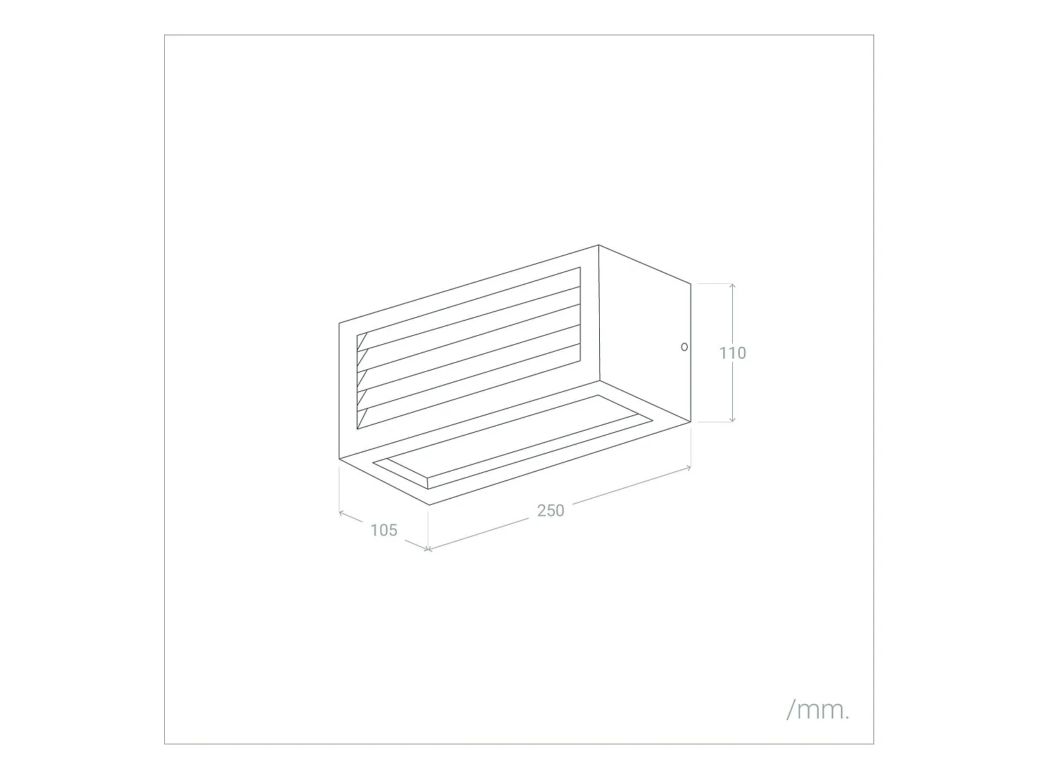 Aplique de Pared Exterior Metal Verina Negro