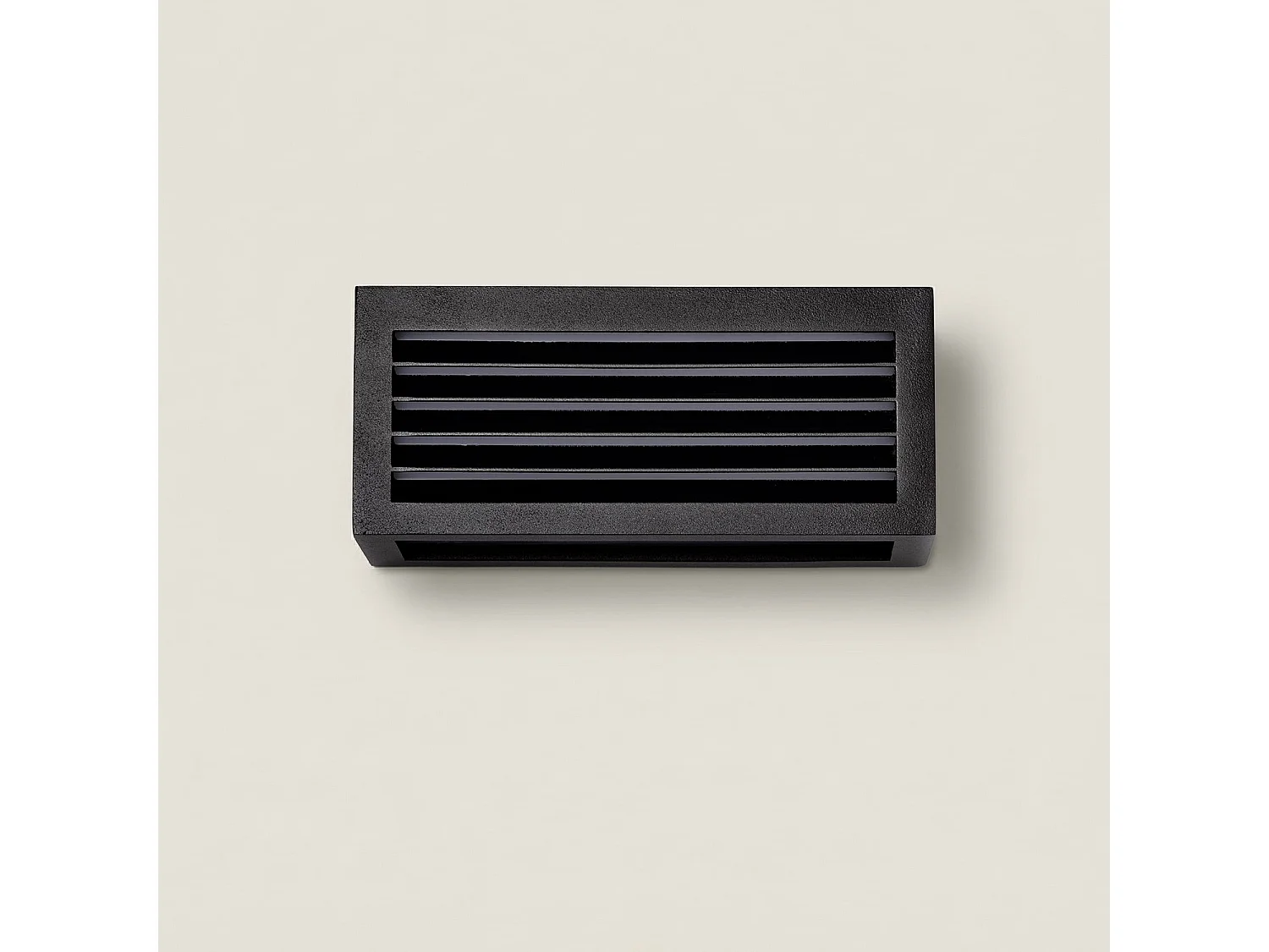 Aplique de Pared Exterior Metal Verina Negro