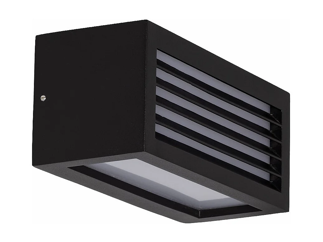 Aplique de Pared Exterior Aluminio Verina Negro