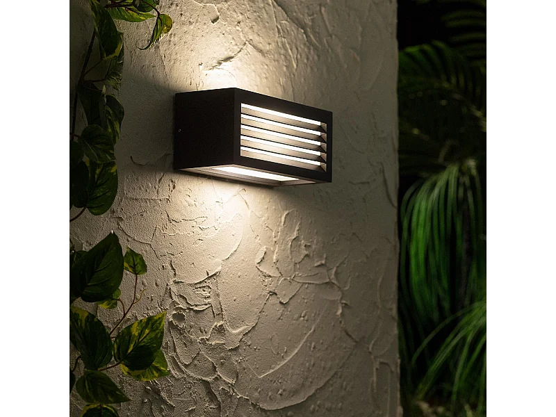 Applique Murale Extérieure Métal Verina Noir