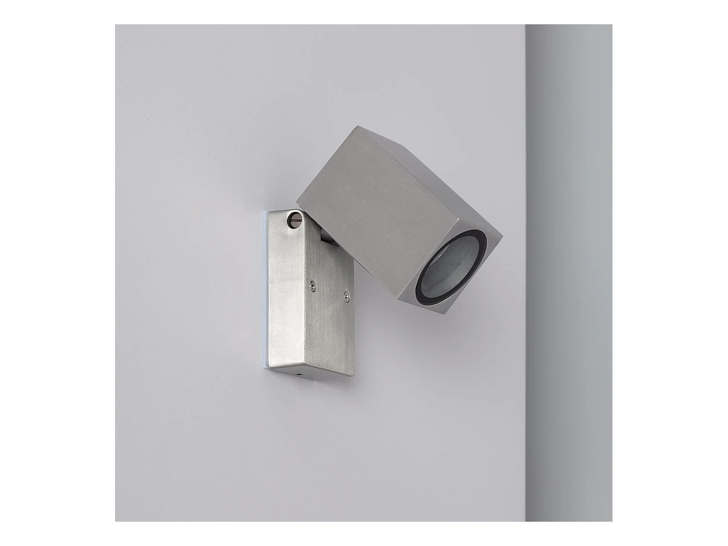 Applique Murale Extérieure Aluminium Carrée Onuba Argent