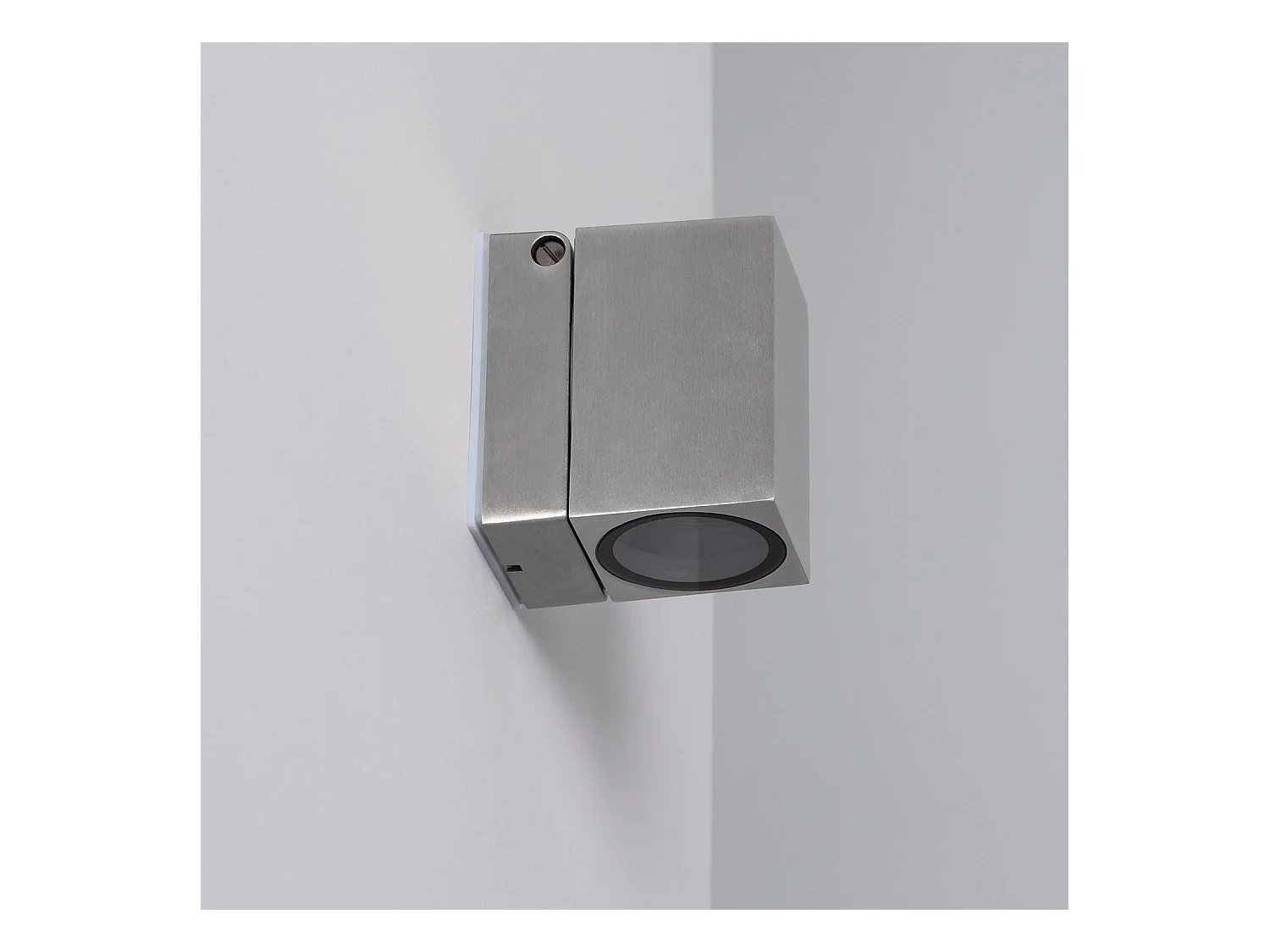 Applique Murale Extérieure Aluminium Carrée Onuba Argent