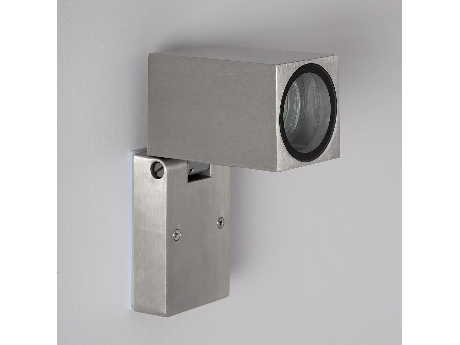 Aplique de Pared Exterior Aluminio Cuadrado Onuba Plateado