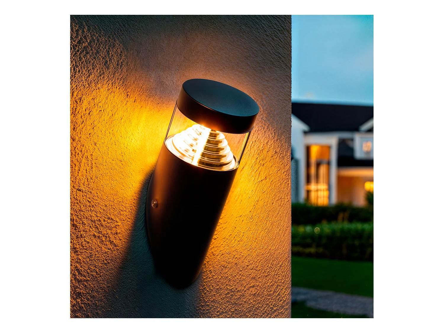 Applique da Parete LED 5W per Esterni Acciaio Inox Inti Nero 3000K Bianco Caldo