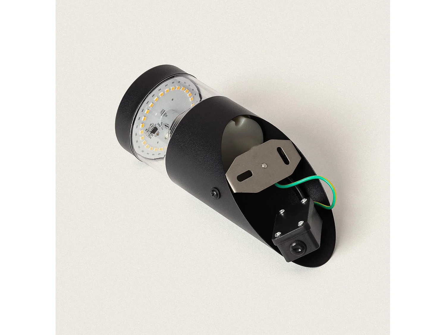 Applique Murale Extérieur LED 5W Inox Inti Black 3000K Blanc chaud