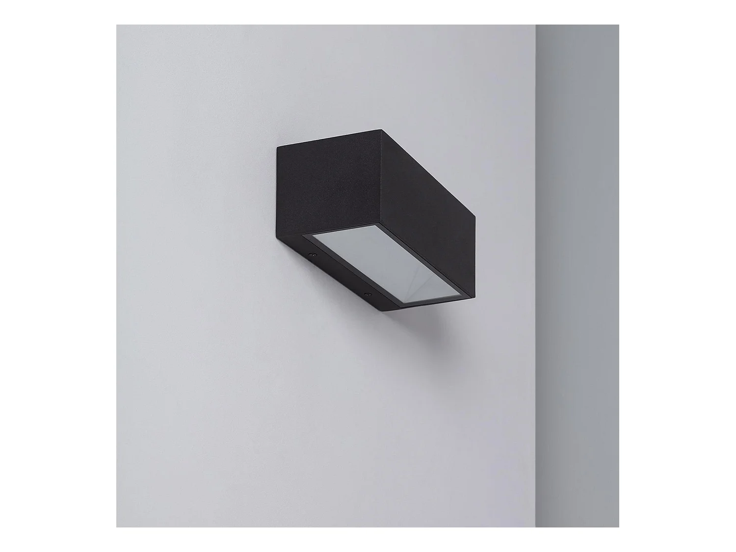 Applique da Parete per Esterni LED 18W Alluminio Illuminazione Doppia Luce CCT Selezionabile Gropius Nero