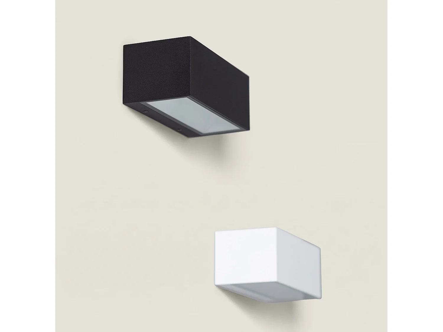 Applique da Parete per Esterni LED 18W Alluminio Illuminazione Doppia Luce CCT Selezionabile Gropius Nero