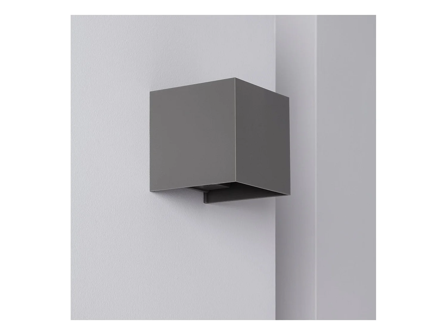 Aplique de Pared Exterior LED 6W Iluminación Doble Cara New Eros Gris Blanco Neutro 4000K
