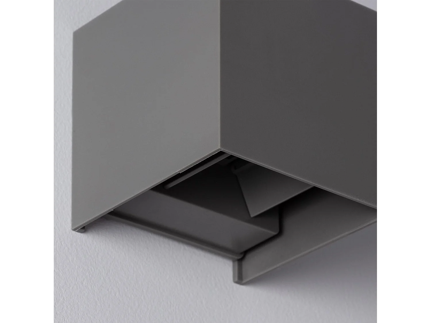 Aplique de Pared Exterior LED 6W Iluminación Doble Cara New Eros Gris Blanco Neutro 4000K