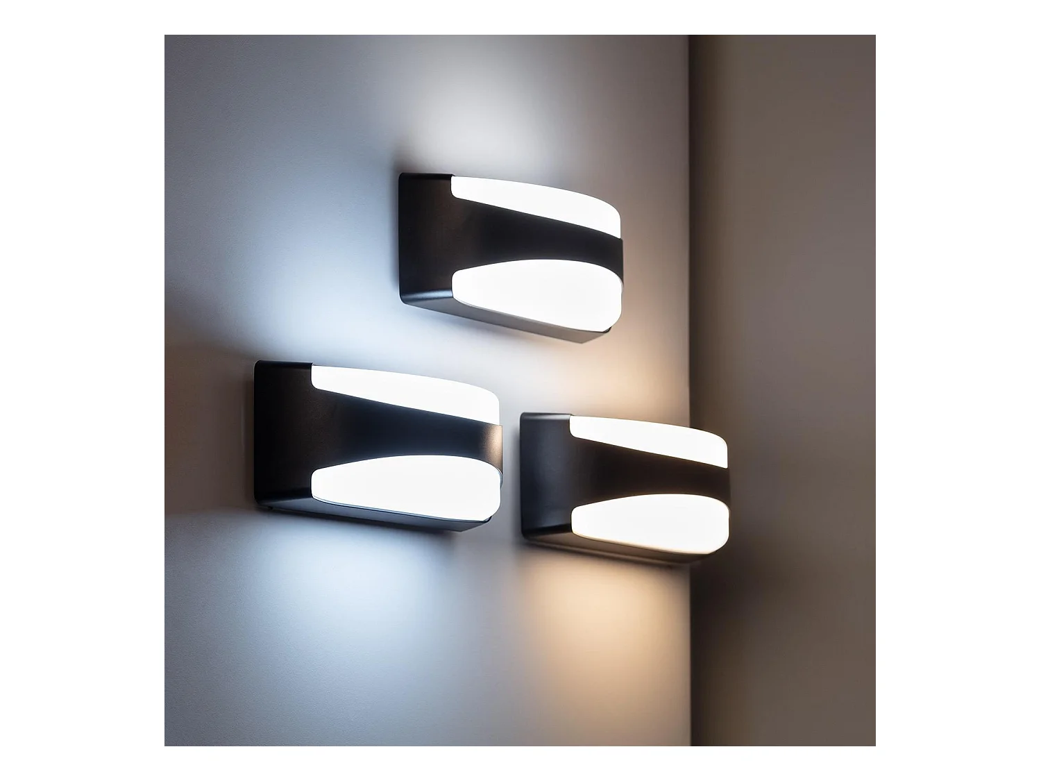 Aplique de Pared LED 12W Para Exterior Venus 6000K Blanco Frío