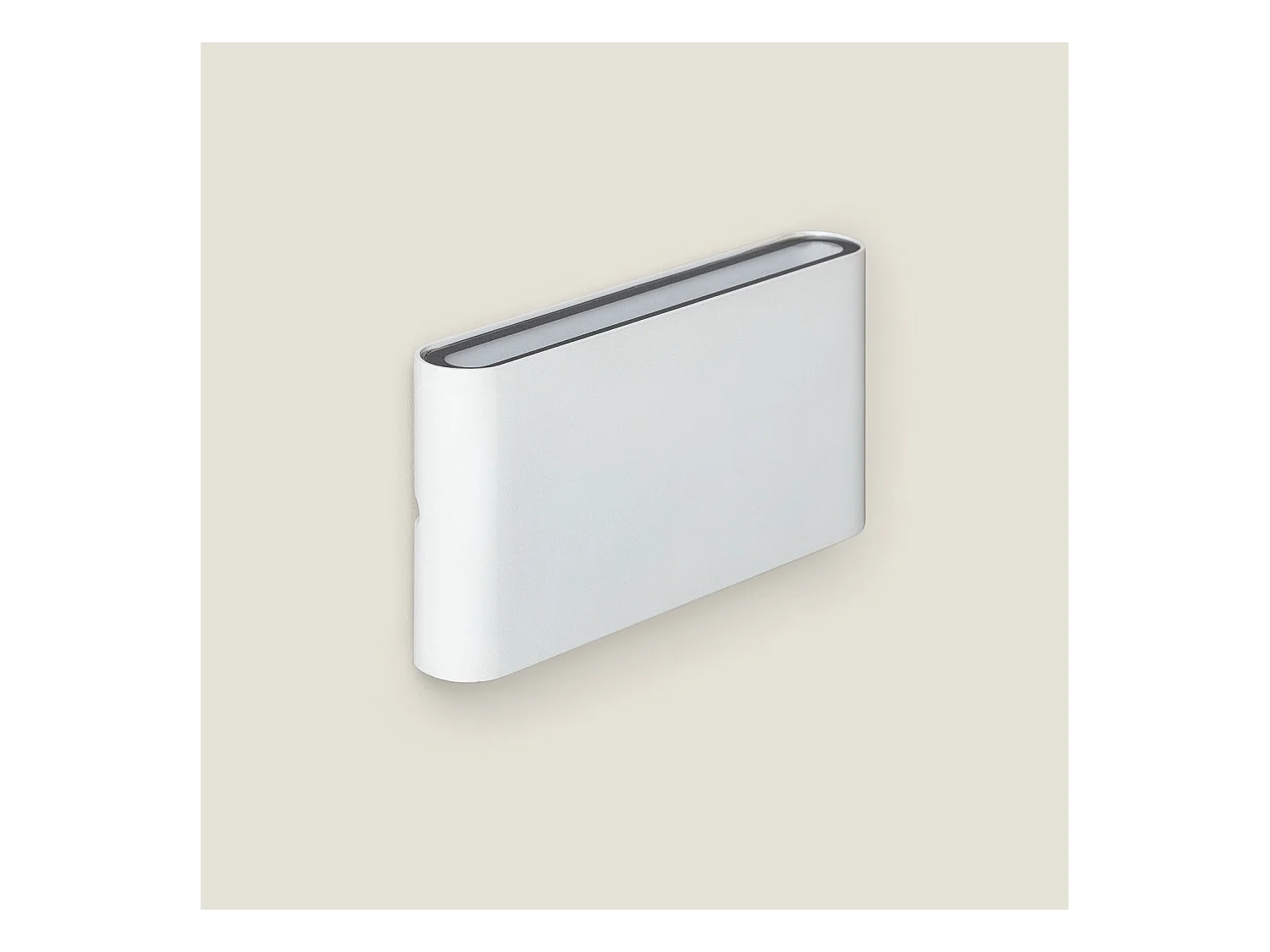 Applique Murale Extérieure  LED 12W Aluminium Rectangulaire Éclairage Double Face Blanche 2700K Blanc chaud