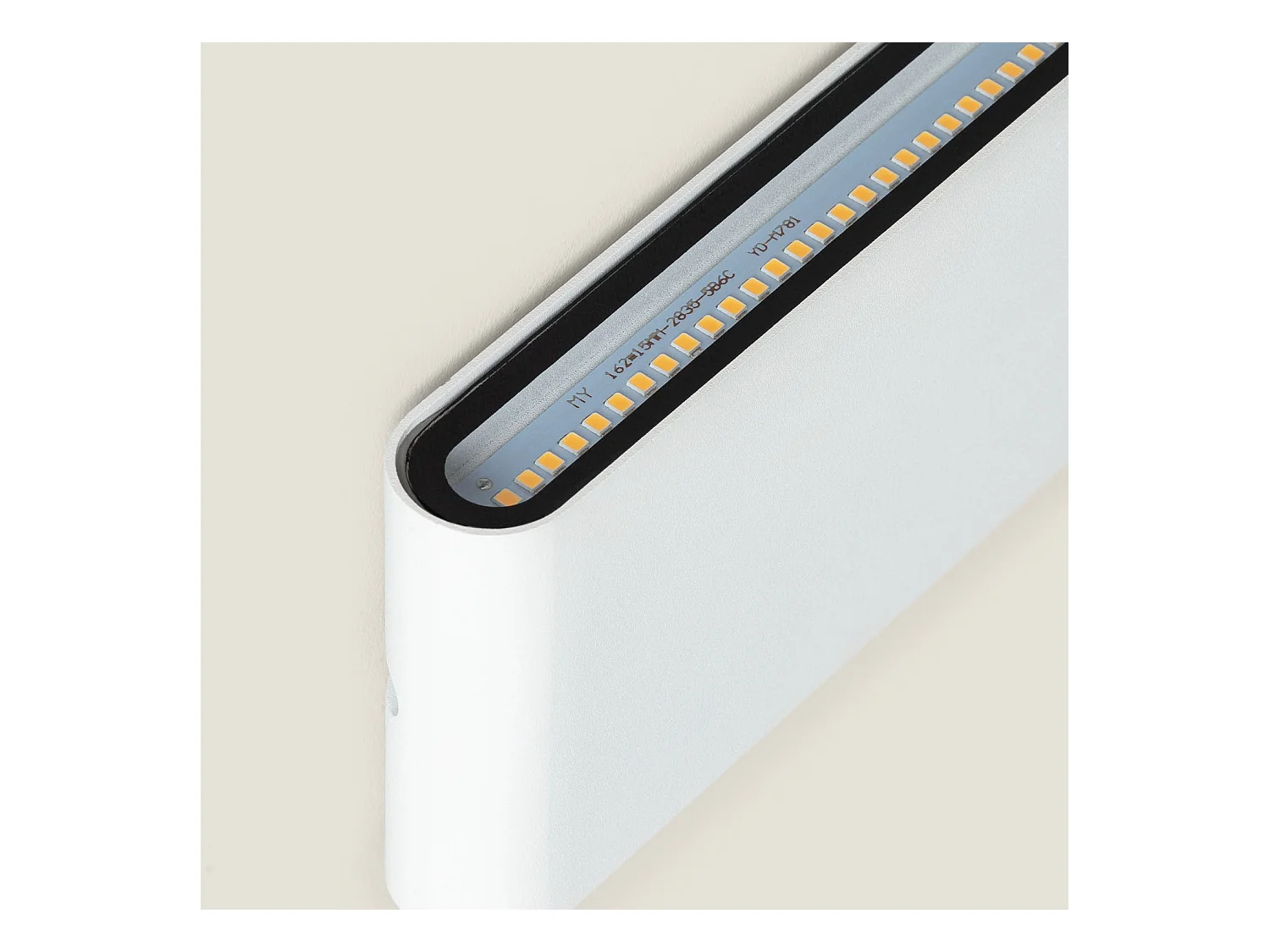 Applique Murale Extérieure  LED 12W Aluminium Rectangulaire Éclairage Double Face Blanche 2700K Blanc chaud