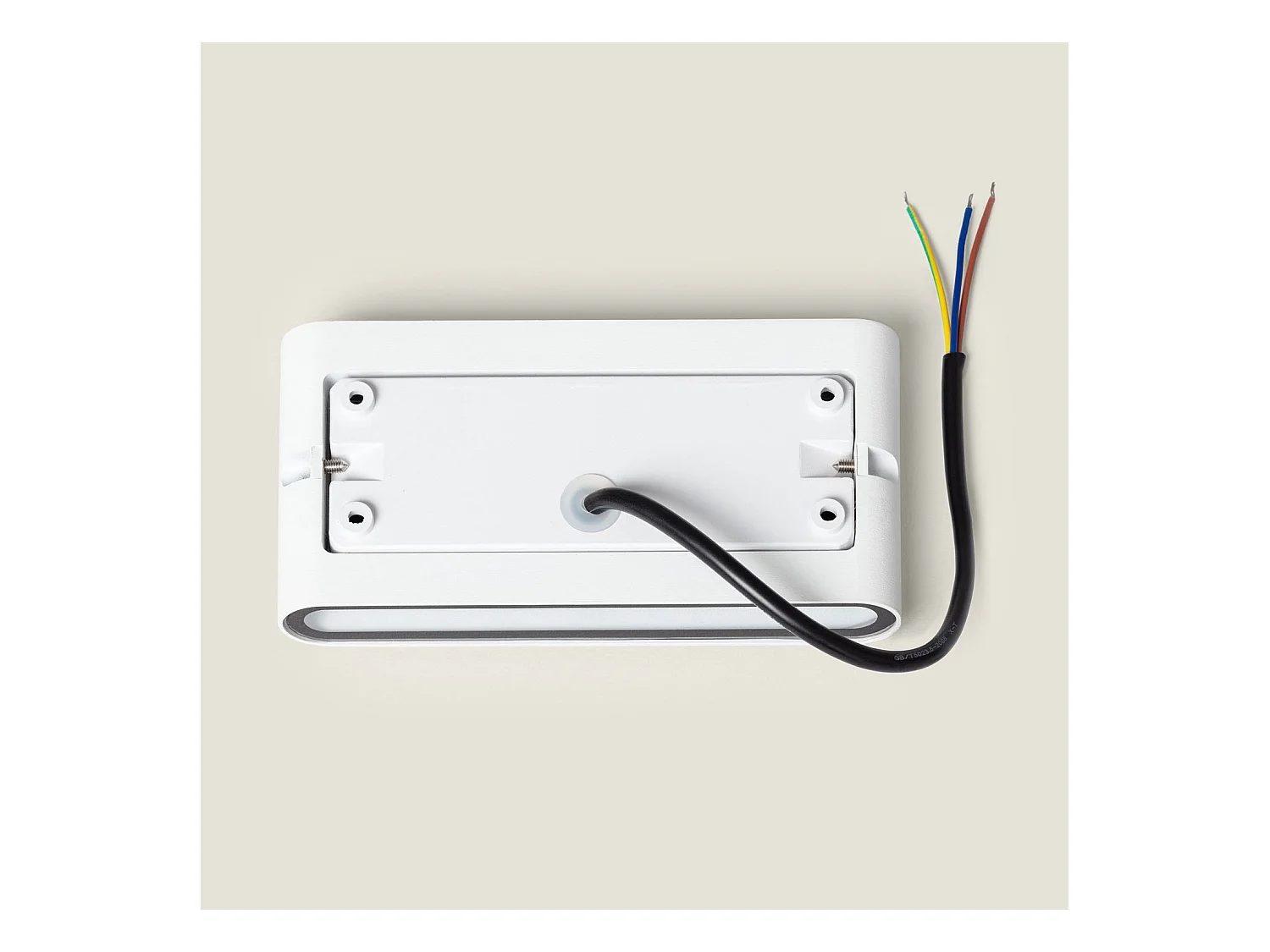 Applique Murale Extérieure  LED 12W Aluminium Rectangulaire Éclairage Double Face Blanche 2700K Blanc chaud