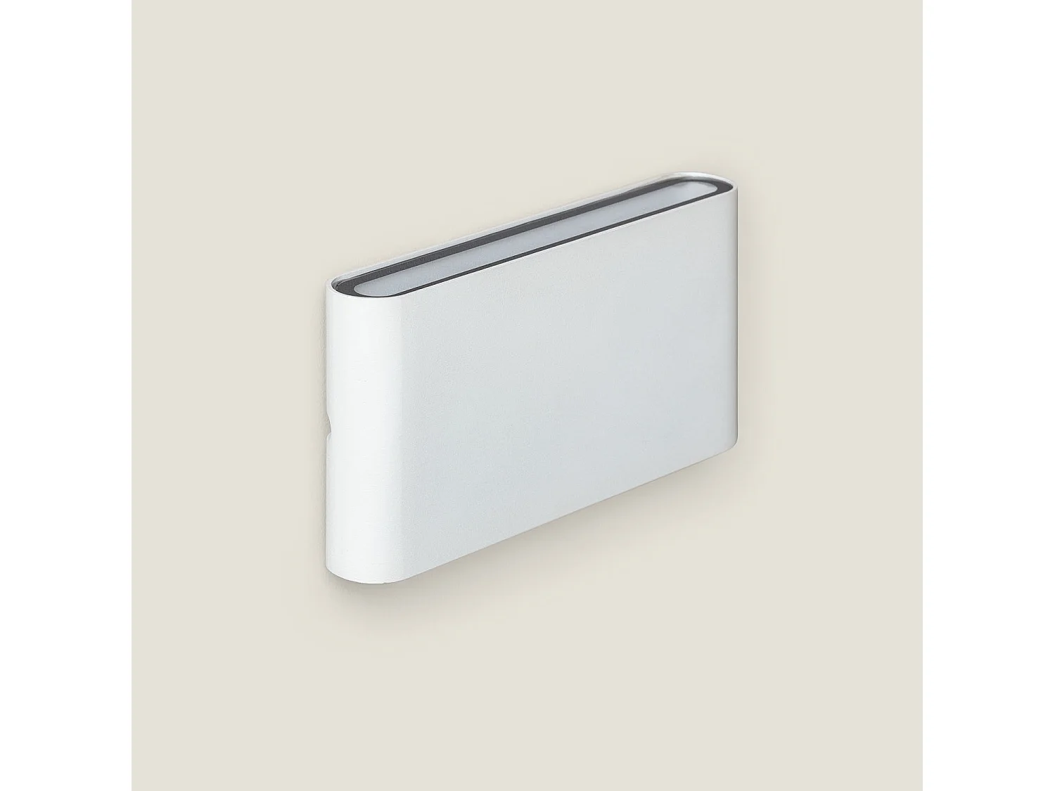 Applique Murale Extérieure  LED 12W Aluminium Rectangulaire Éclairage Double Face Blanche 2700K Blanc chaud