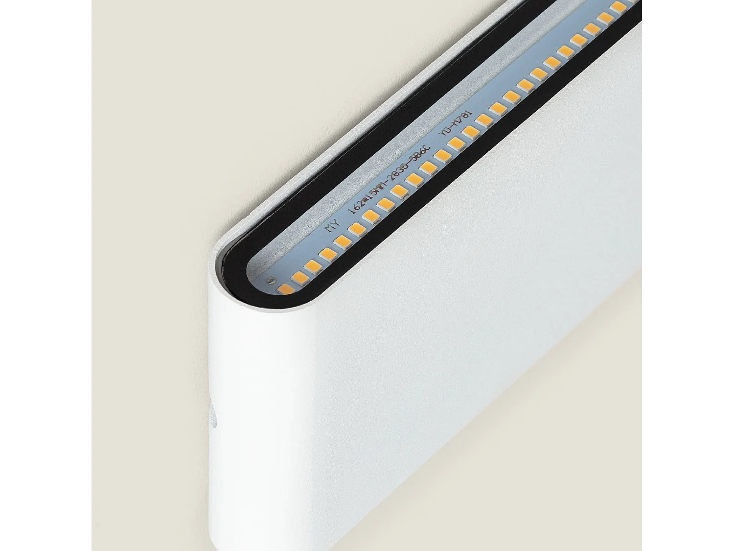 Applique Murale Extérieure  LED 12W Aluminium Rectangulaire Éclairage Double Face Blanche 2700K Blanc chaud