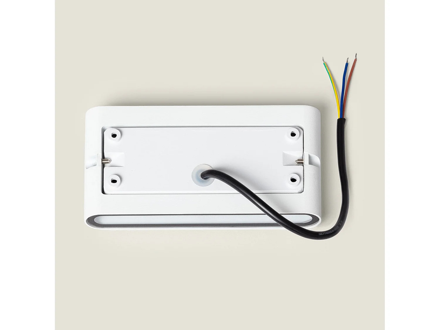 Applique Murale Extérieure  LED 12W Aluminium Rectangulaire Éclairage Double Face Blanche 2700K Blanc chaud