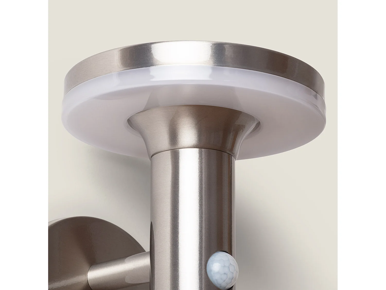 Applique Murale LED Extérieure Solaire Inox Helios avec Détecteur de Présence PIR 4000K Blanc neutre