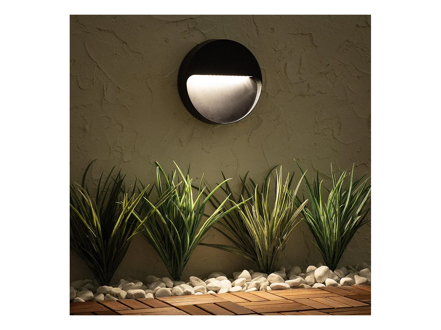 Baliza Exterior LED 6W Superficie Pared Febo 6000K Blanco Frío