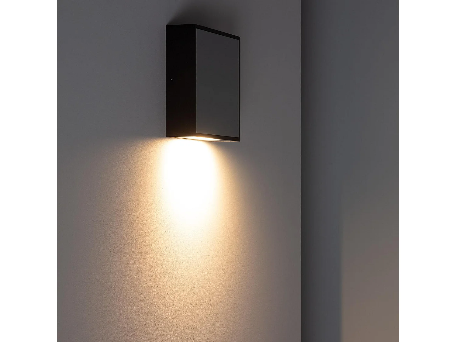 Applique Murale LED Extérieure Aluminium Roma 6W Grise 3000K Blanc chaud