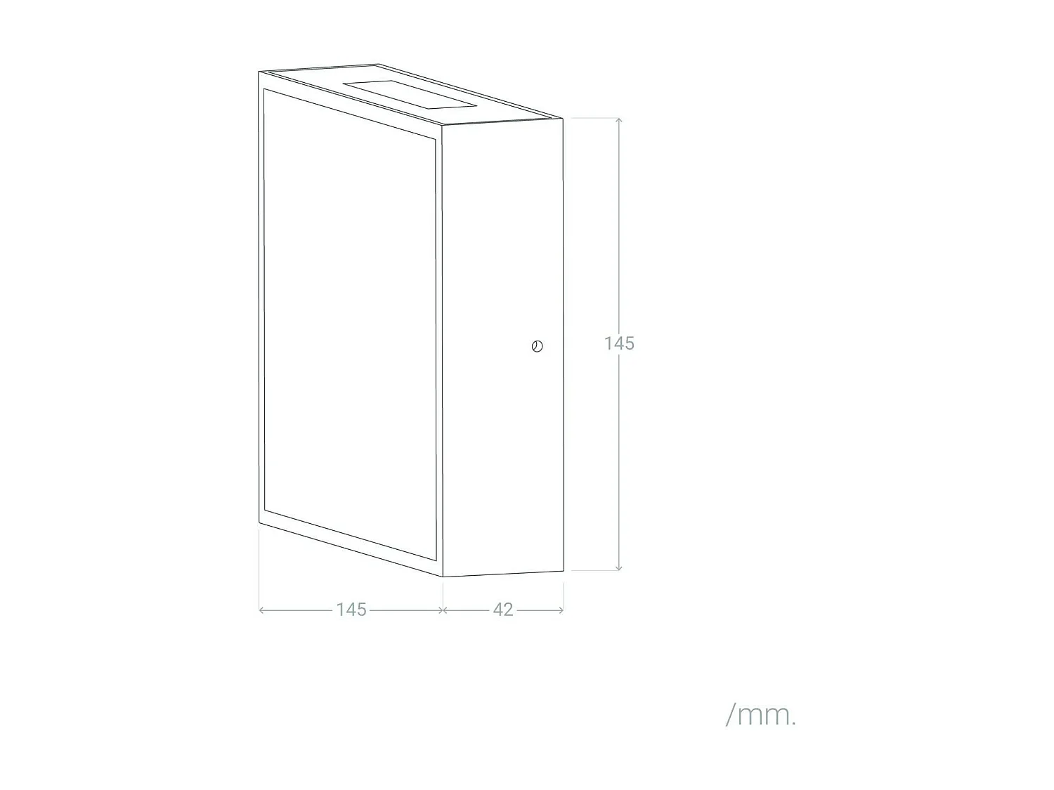 Applique Murale LED Extérieure Aluminium Roma 6W Grise 3000K Blanc chaud