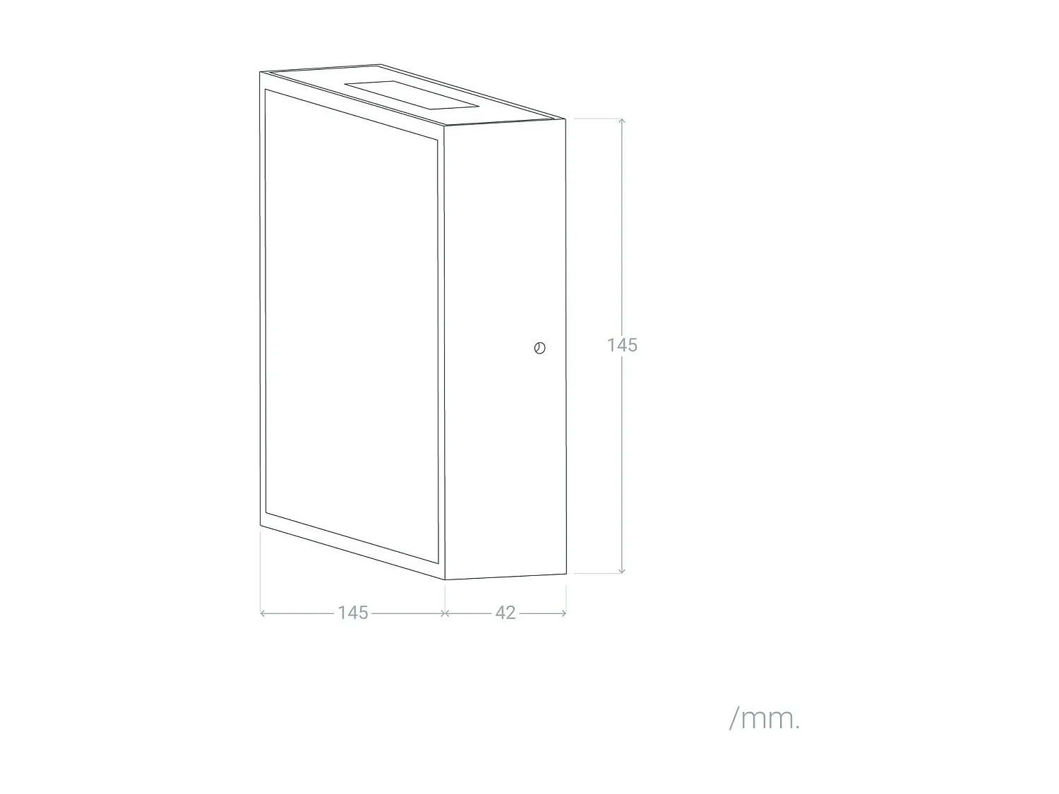 Applique Murale LED Extérieure Aluminium Roma 6W Grise 3000K Blanc chaud