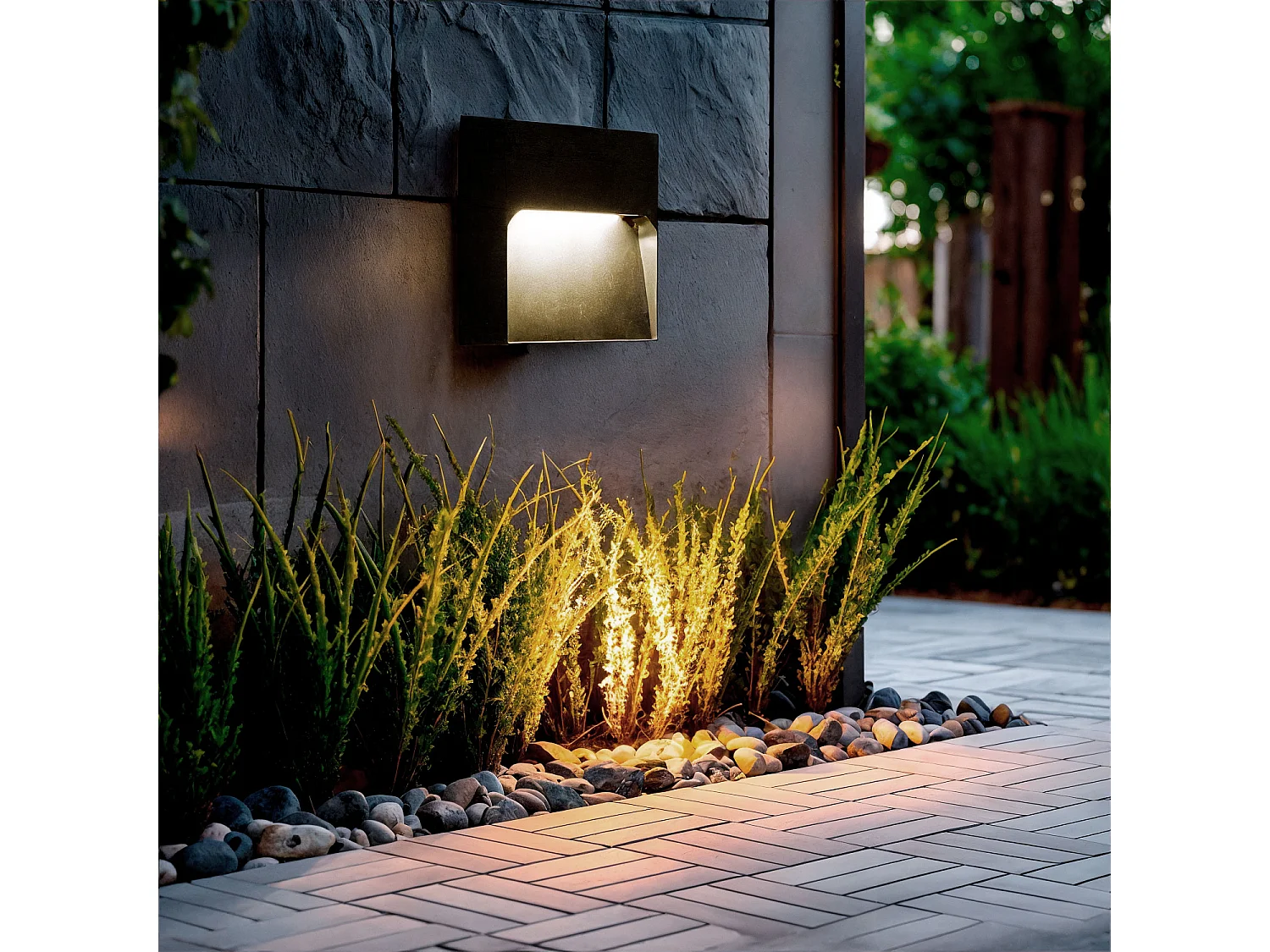 Balise LED Extérieure 6W en Saillie au Mur Arca  3000K Blanc chaud