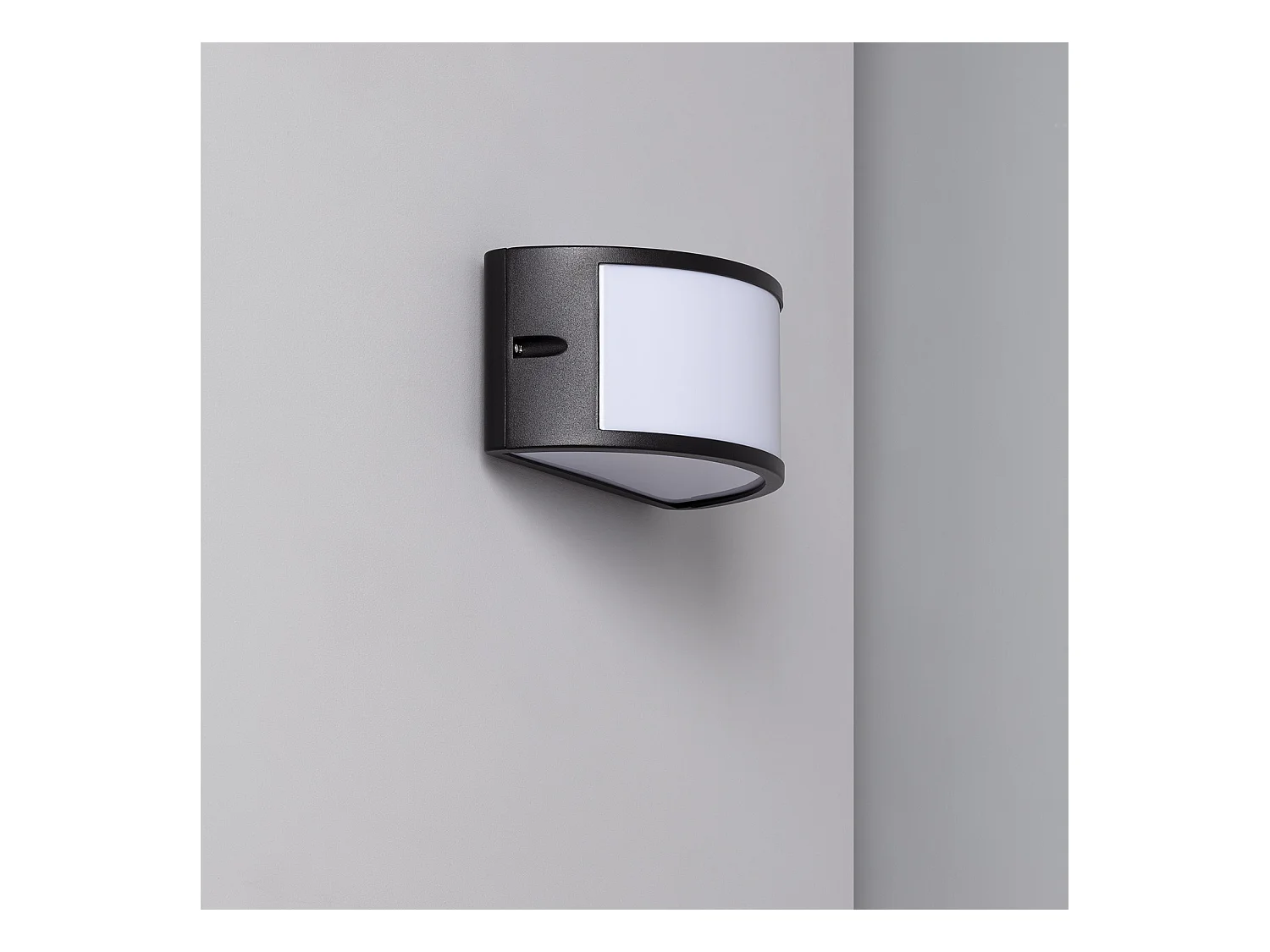 Aplique de Pared Exterior Aluminio Lenir Negro