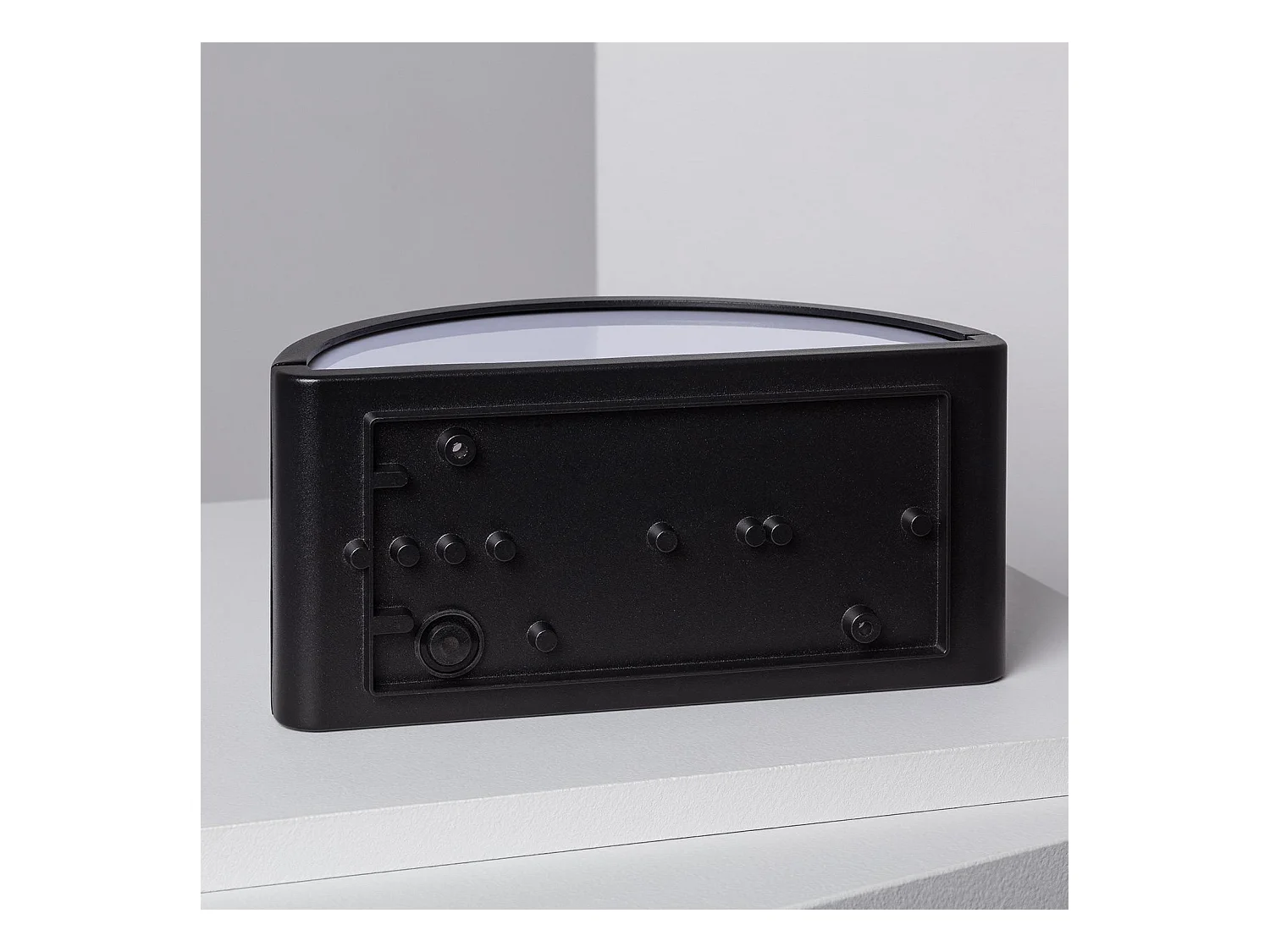 Aplique de Pared Exterior Aluminio Lenir Negro