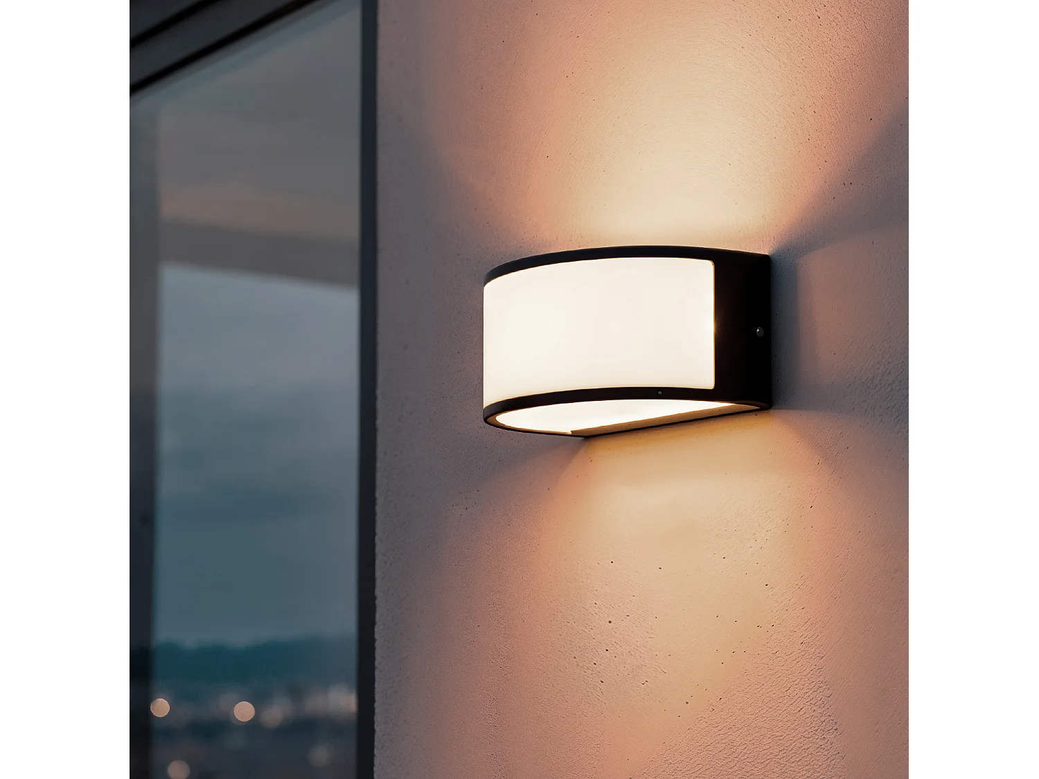 Applique Murale Extérieure Aluminium Lenir Noir