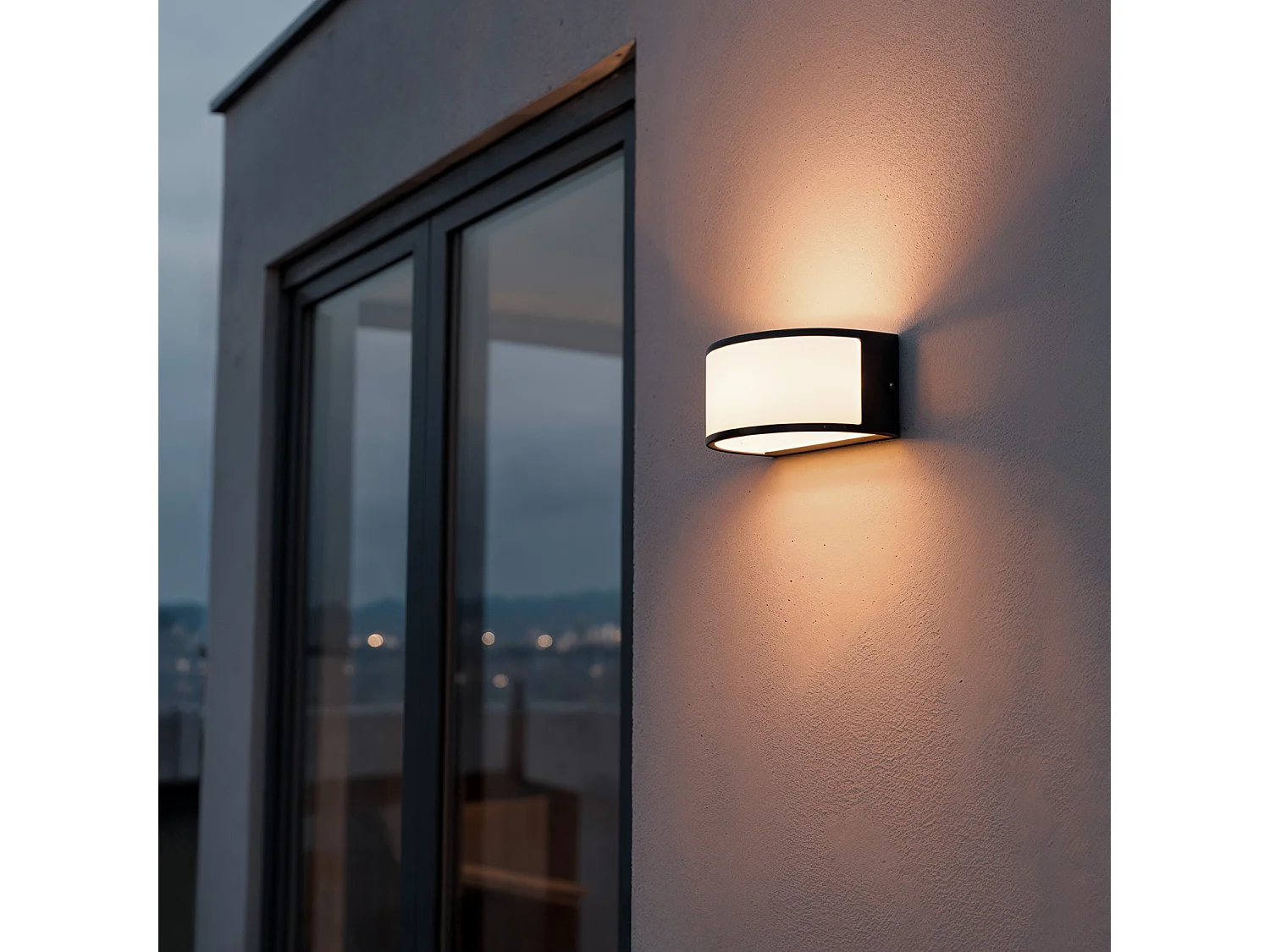 Applique Murale Extérieure Aluminium Lenir Noir