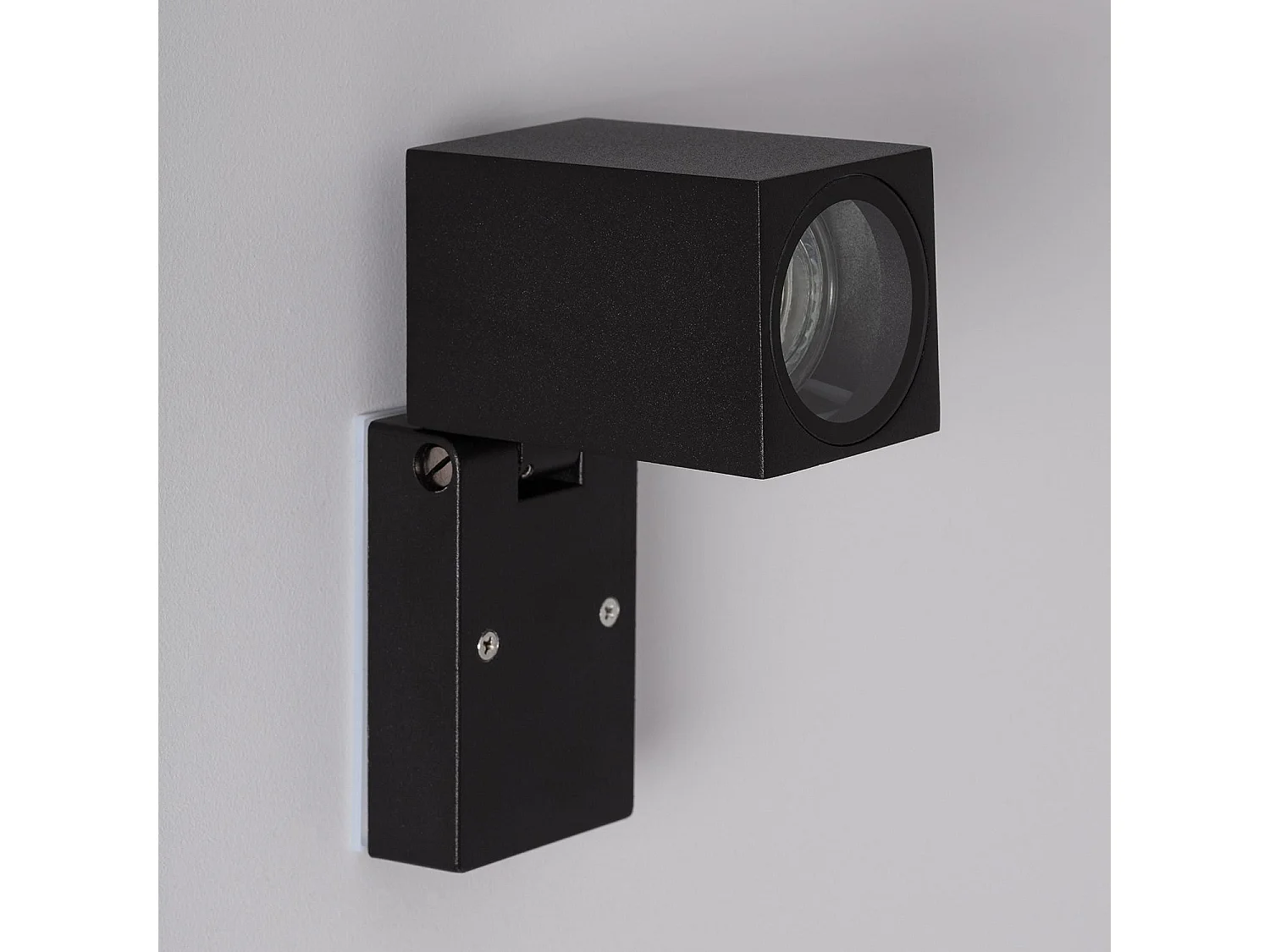 Aplique de Pared Exterior Aluminio Cuadrado Onuba Negro