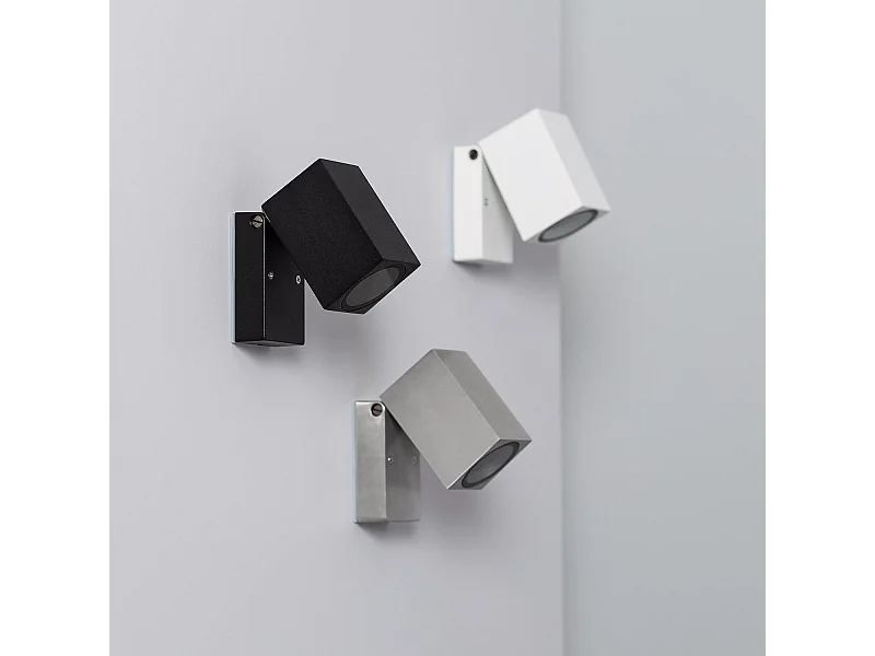 Aplique de Pared Exterior Aluminio Cuadrado Onuba Blanco