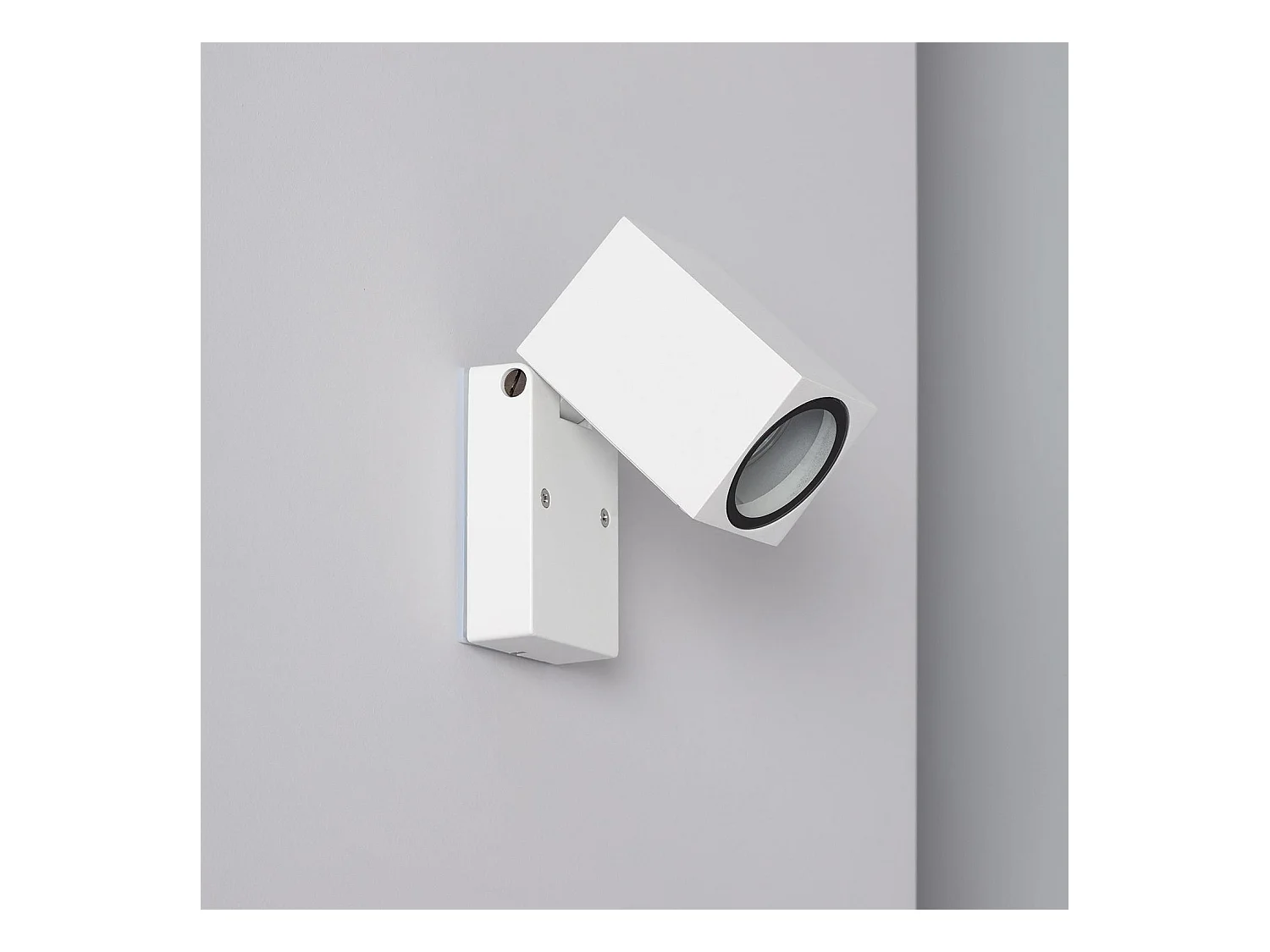 Applique Murale Extérieure Aluminium Carrée Onuba Blanc