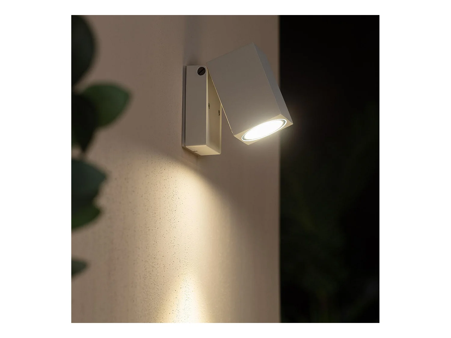 Applique Murale Extérieure Aluminium Carrée Onuba Blanc