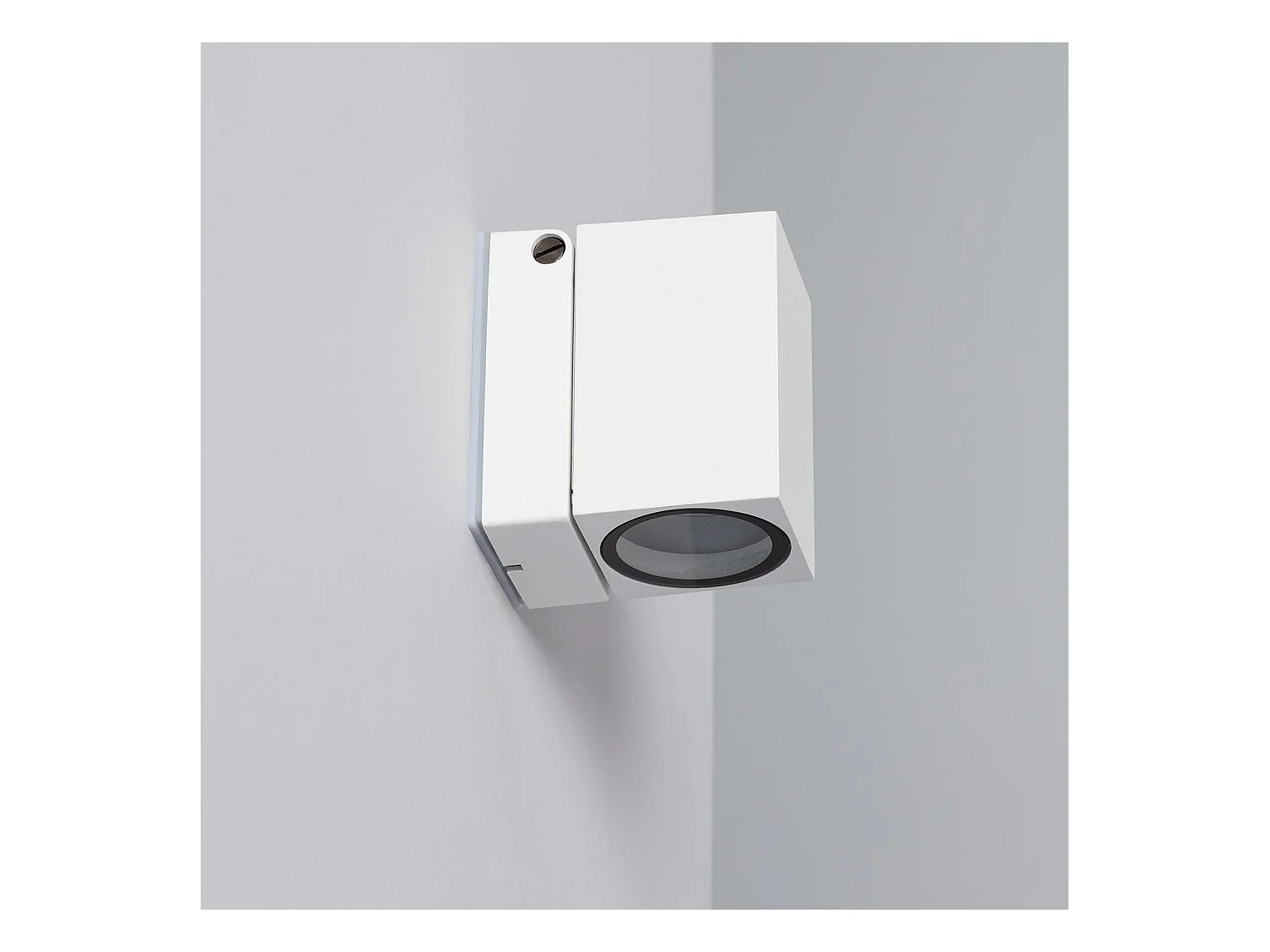 Applique Murale Extérieure Aluminium Carrée Onuba Blanc