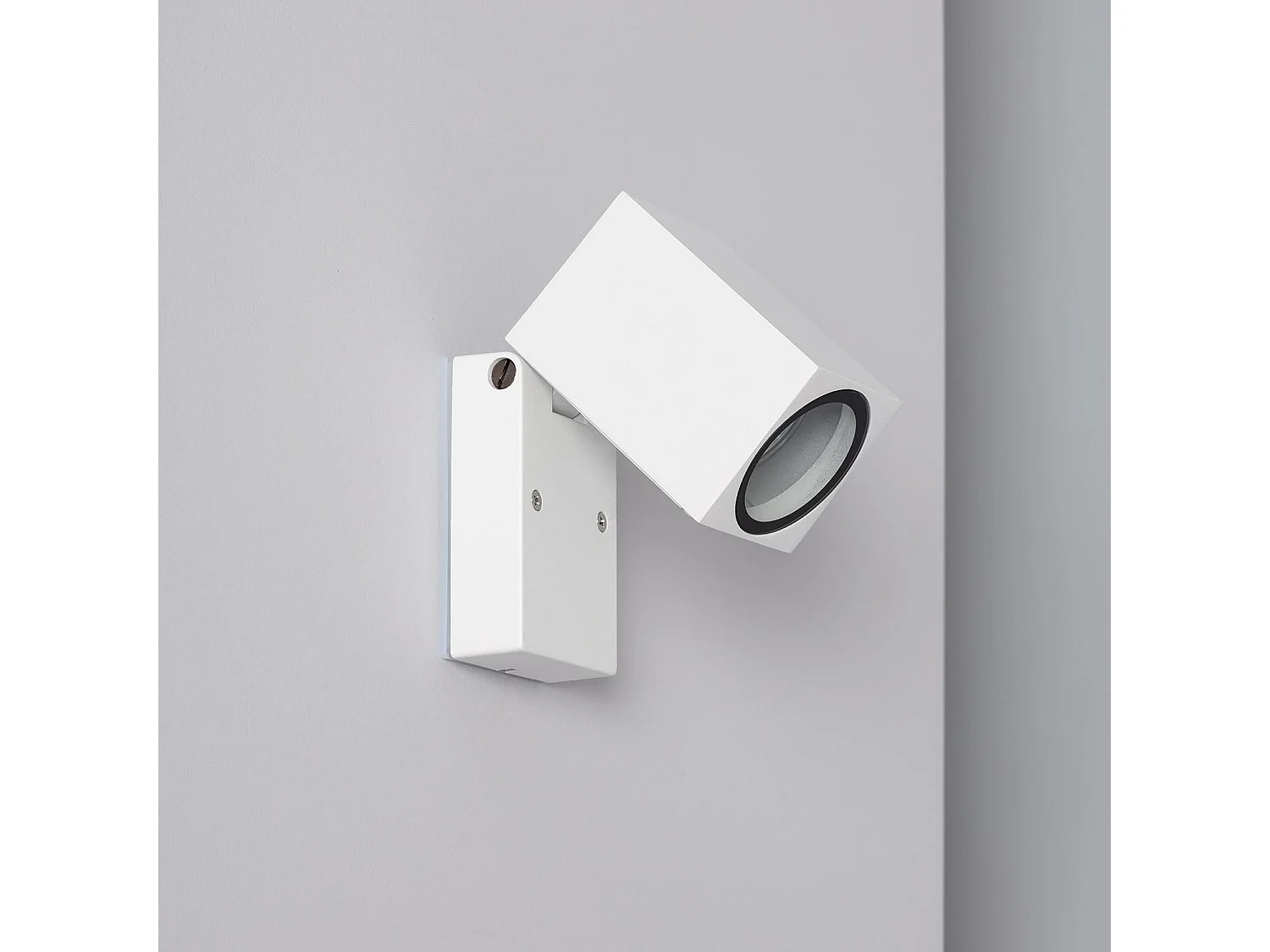 Applique Murale Extérieure Aluminium Carrée Onuba Blanc