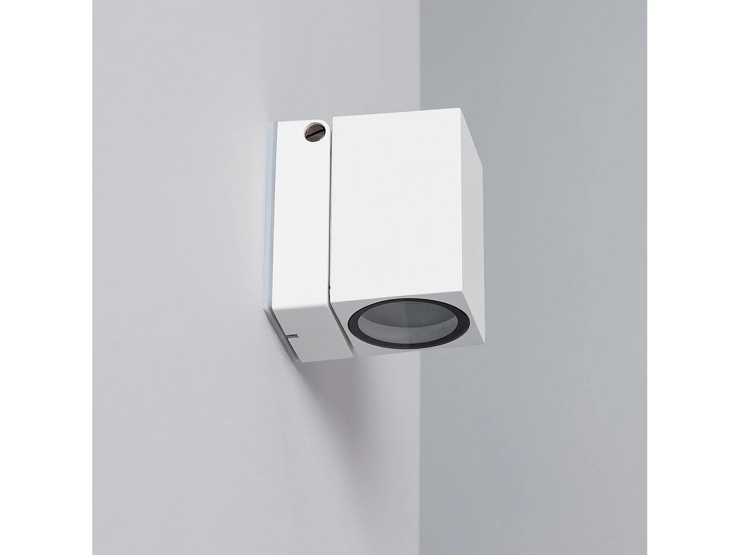 Applique Murale Extérieure Aluminium Carrée Onuba Blanc