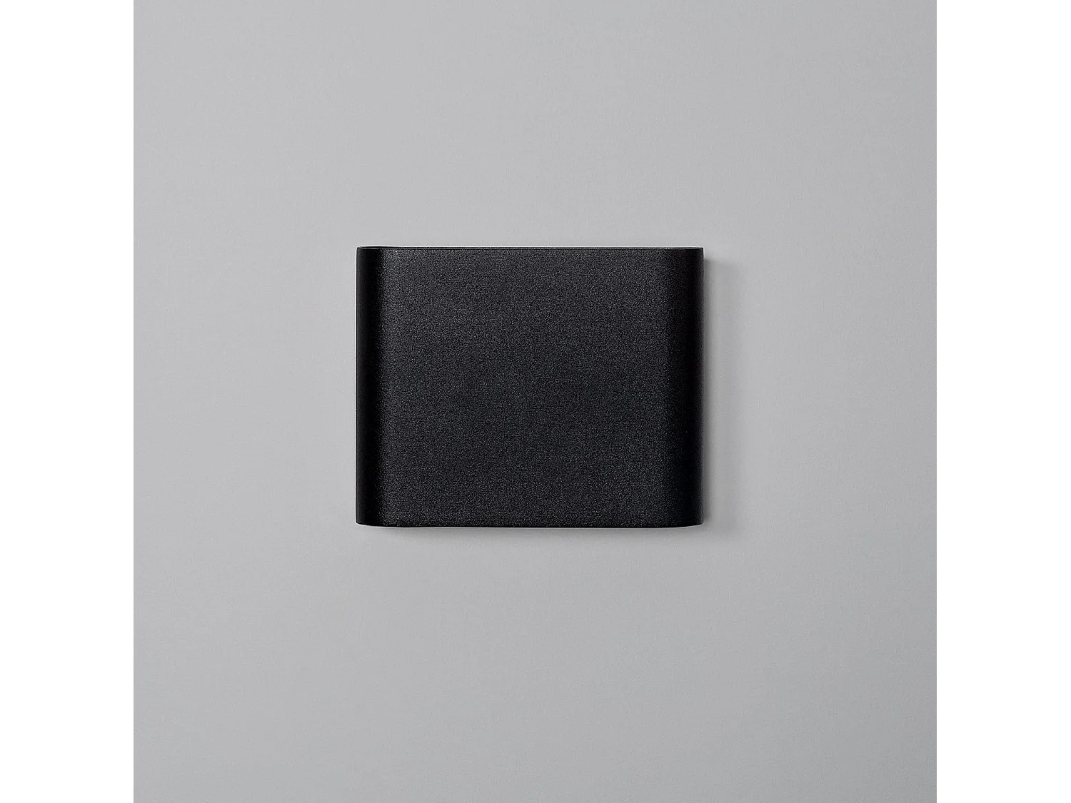 Applique Murale LED Extérieure Zeus 6W Éclairage Double Face Carrée Noire  4000K Blanc neutre