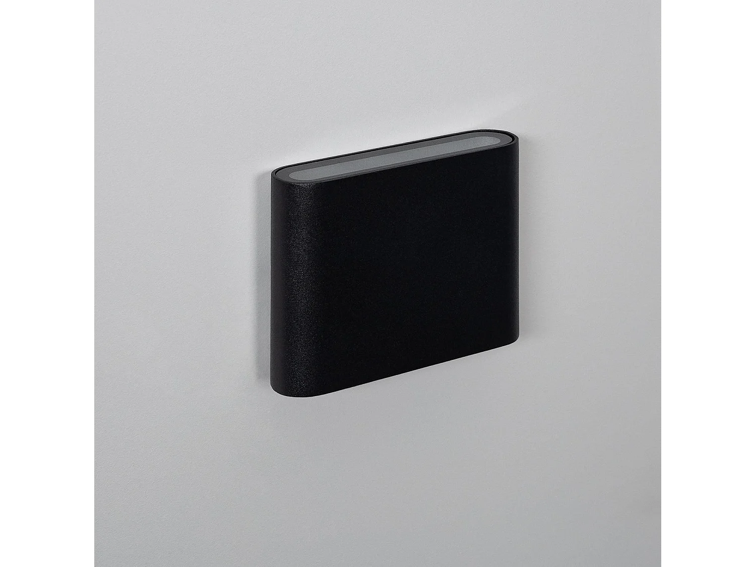 Applique Murale LED Extérieure Luming 6W Éclairage Double Face Carrée Noire  2700K Blanc chaud